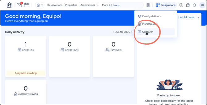 Integración Guesty - 2