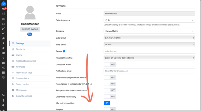 Integración Hostify (ES)